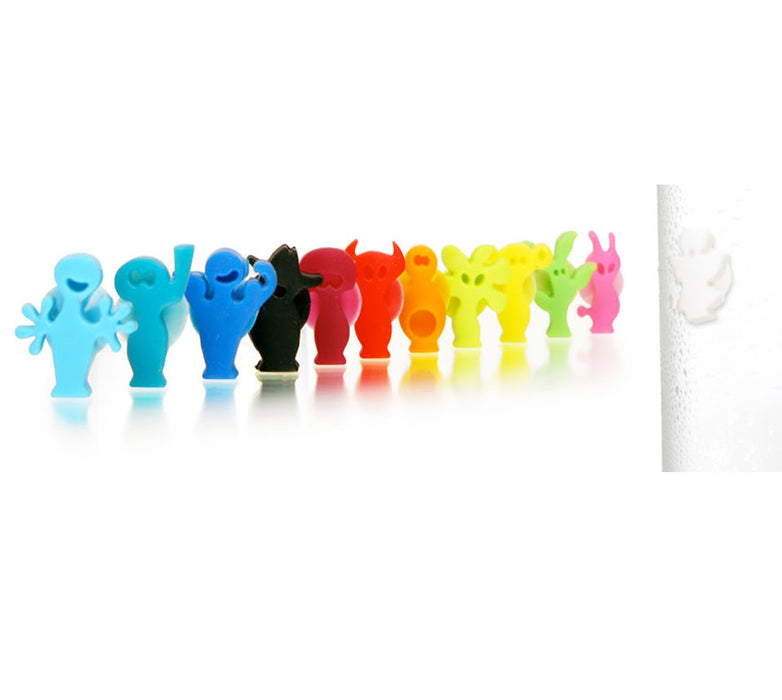 Vacu Vin Party People Glass Markers Wine Charm Set 12 Piece Charms