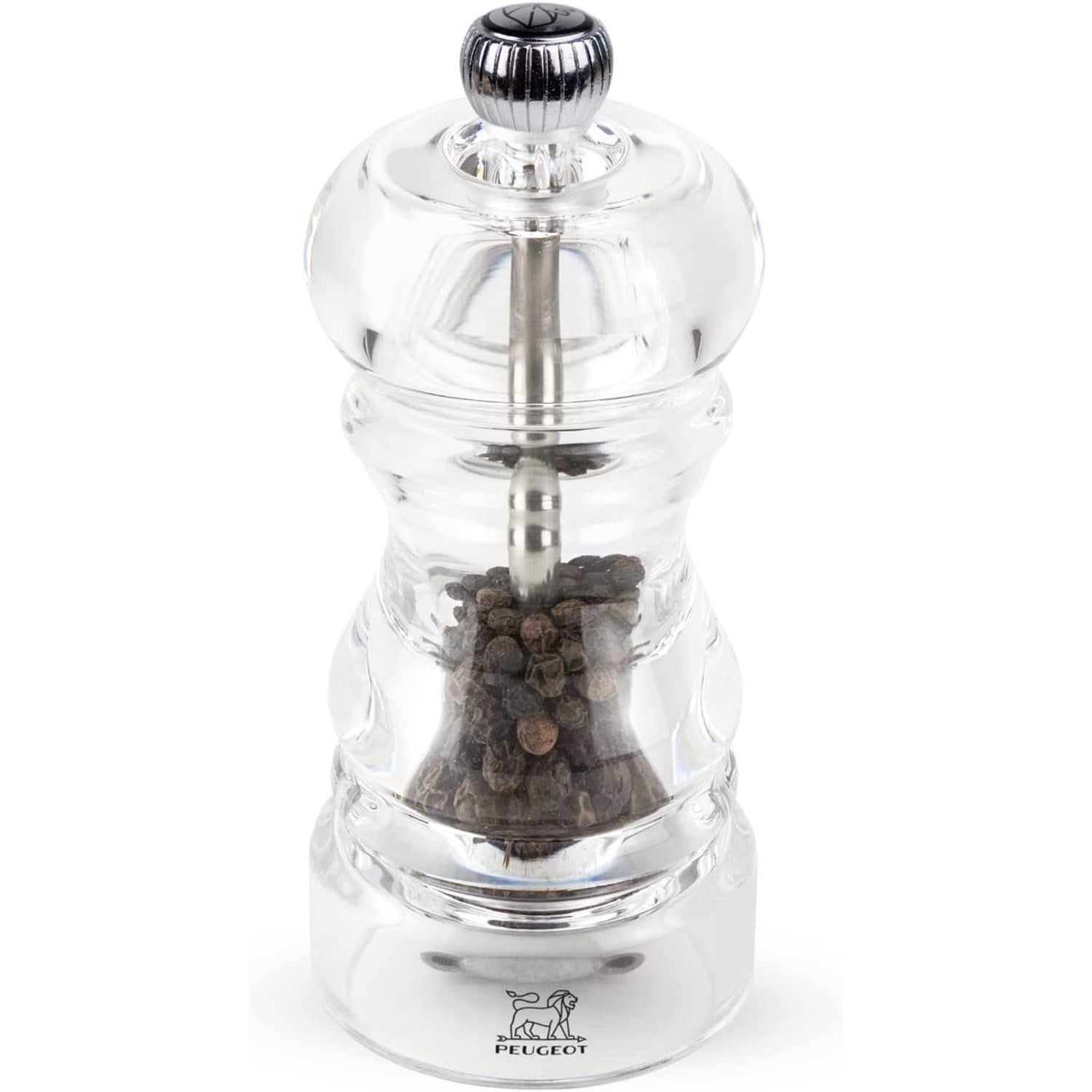 Peugeot Nancy Pepper Mill Acrylic, 5-Inch, Clear
