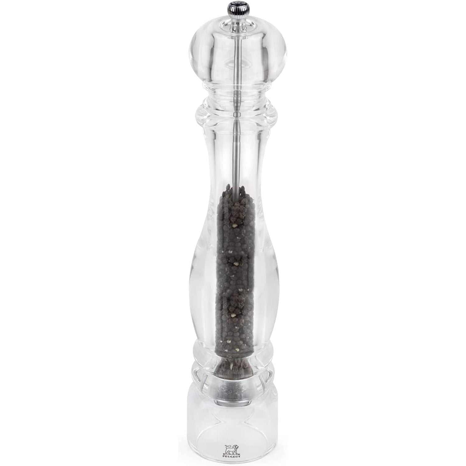Peugeot Nancy Pepper Mill Acrylic, 15-Inch, Clear
