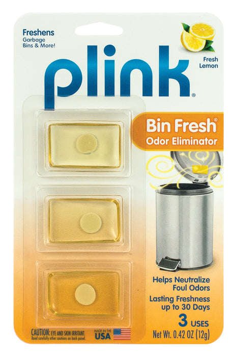 Plink Bin Fresh Odor Eliminator, Set of 3, Lemon Scent