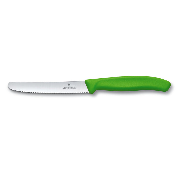 Victorinox Swiss Classic 4.5" Serrated Utility Knife, Round Blade