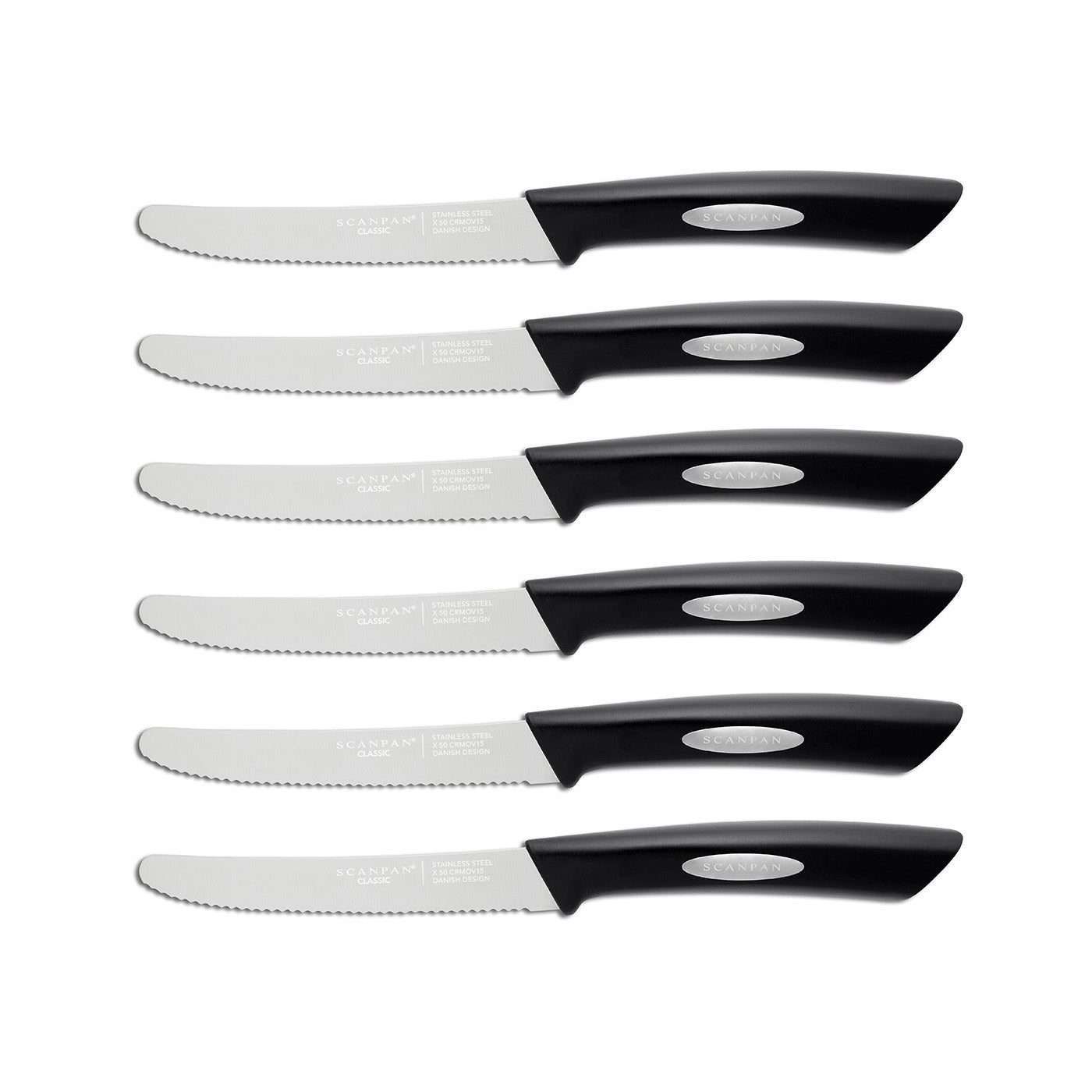 Scanpan Classic 6-Piece Steak Knife Set