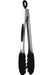 Mastrad Stainless Steel Cooking Tongs, 12-Inch, Black