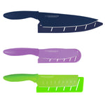 Kai Pure Komachi 3 Piece Knife Set, 8" Chef's, 6" Nakiri, 6" Serrated Utility