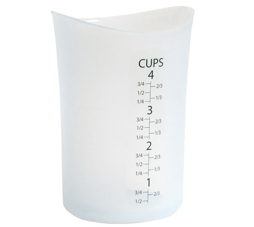 iSi Basics Silicone Flexible Clear Measuring Cup, 4 Cup