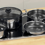 Frieling Black Cube Hybrid Quick Release 7 Piece Cookware Set