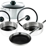 Frieling Black Cube Hybrid Quick Release 7 Piece Cookware Set
