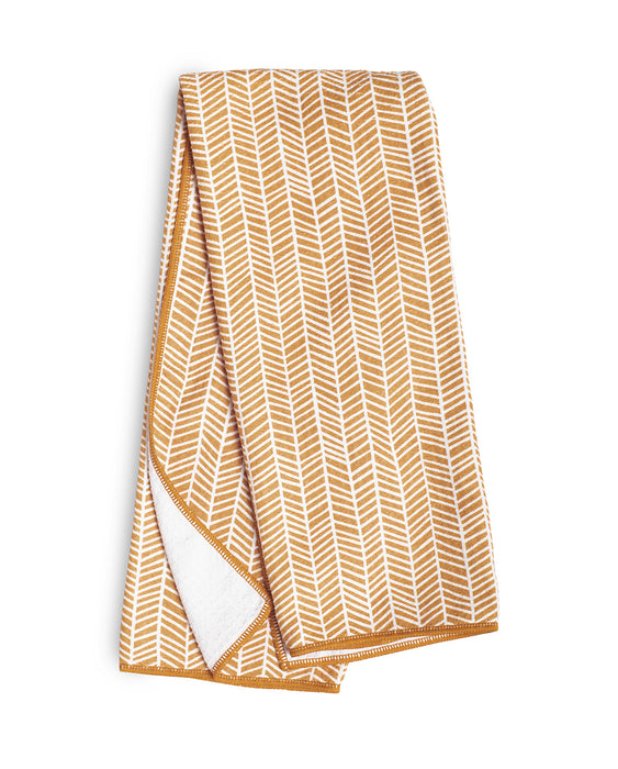 Once Again Home Co. Super Absorbant Anywhere Towel, Branches, Gold