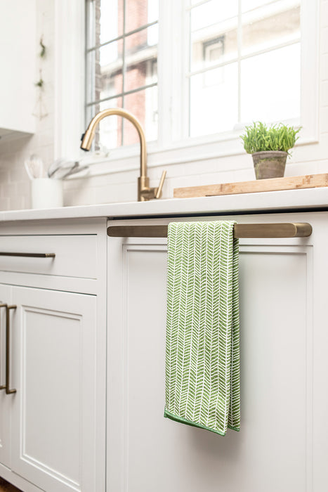 Once Again Home Co. Super Absorbant Anywhere Towel, Branches, Green