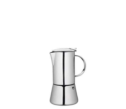 Cilio Aida Stainless Steel Stovetop Espresso Maker, Polished Stainless, 4 Oz.