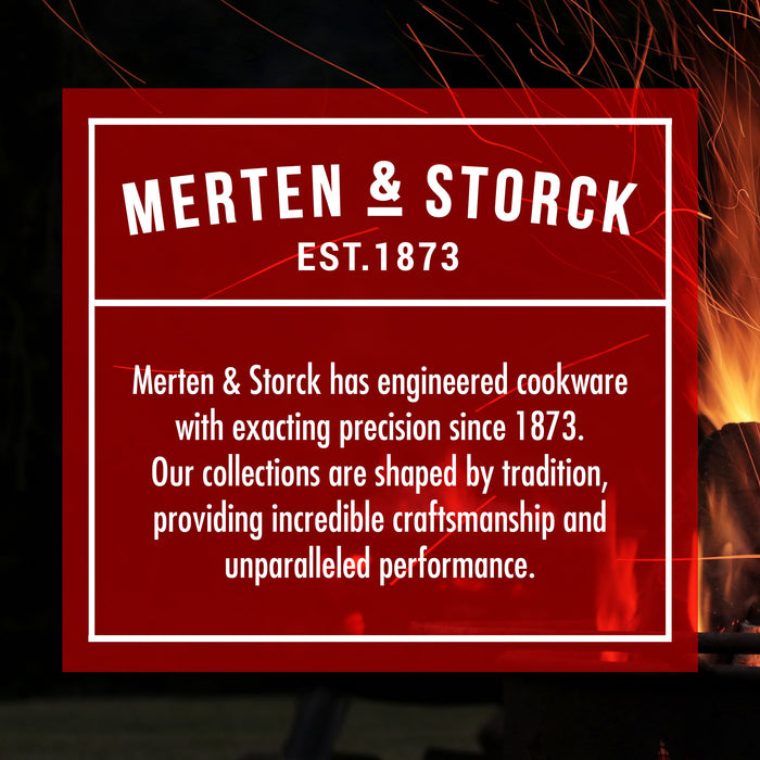 Merten & Storck Black Pre-Seasoned Carbon Steel 8-Inch Fry Pan, Black