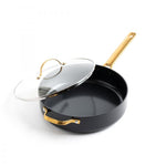 Greenpan Padova Reserve 4.5 Quart Covered Saute Pan w/Helper Handle, Black