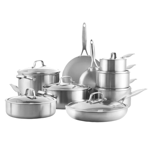 GreenPan Venice Pro Tri-Ply Stainless Steel Nonstick 16 Piece Cookware Set