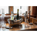 Crafthouse by Fortessa 12" x 5.25" Ice Bucket w/Handle and Drain Tray, Stainless