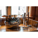 Crafthouse by Fortessa 12" x 5.25" Ice Bucket w/Handle and Drain Tray, Stainless