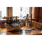 Crafthouse by Fortessa 12" x 5.25" Ice Bucket w/Handle and Drain Tray, Stainless