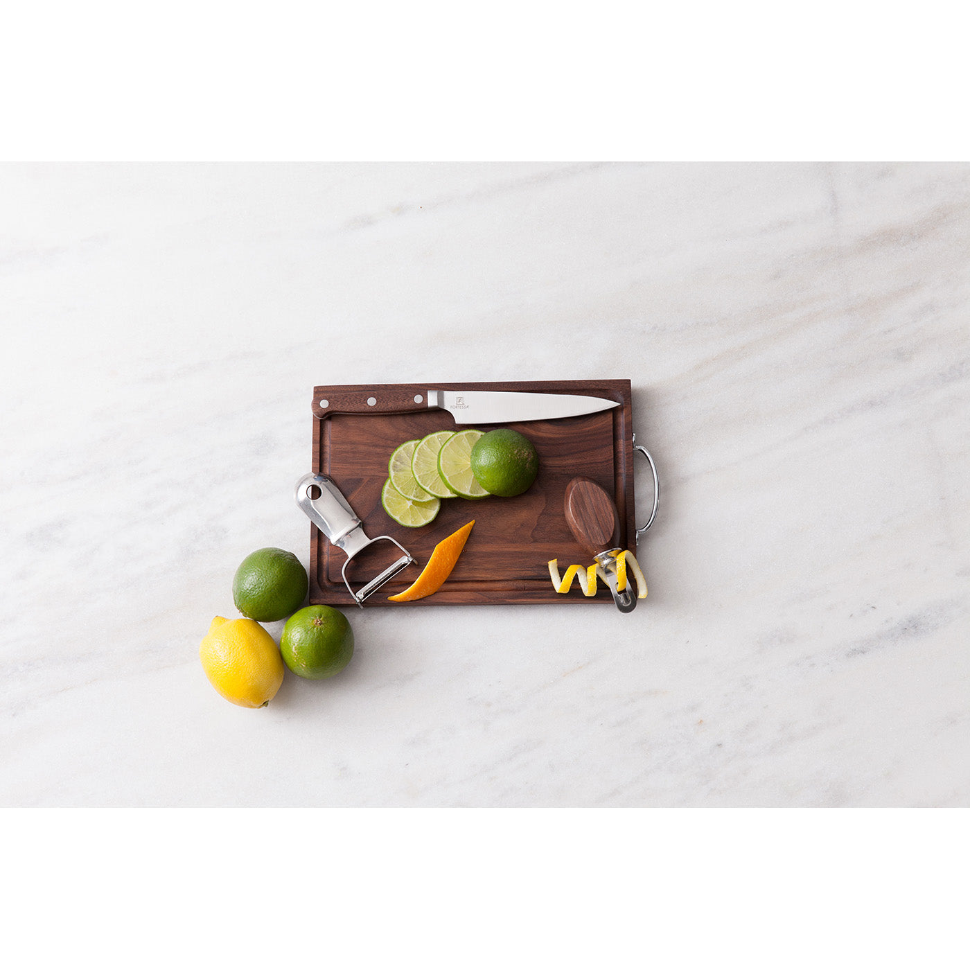 Crafthouse by Fortessa Bar Tool Set, Bar Knife, Bar Board, Peeler, Channel Knife