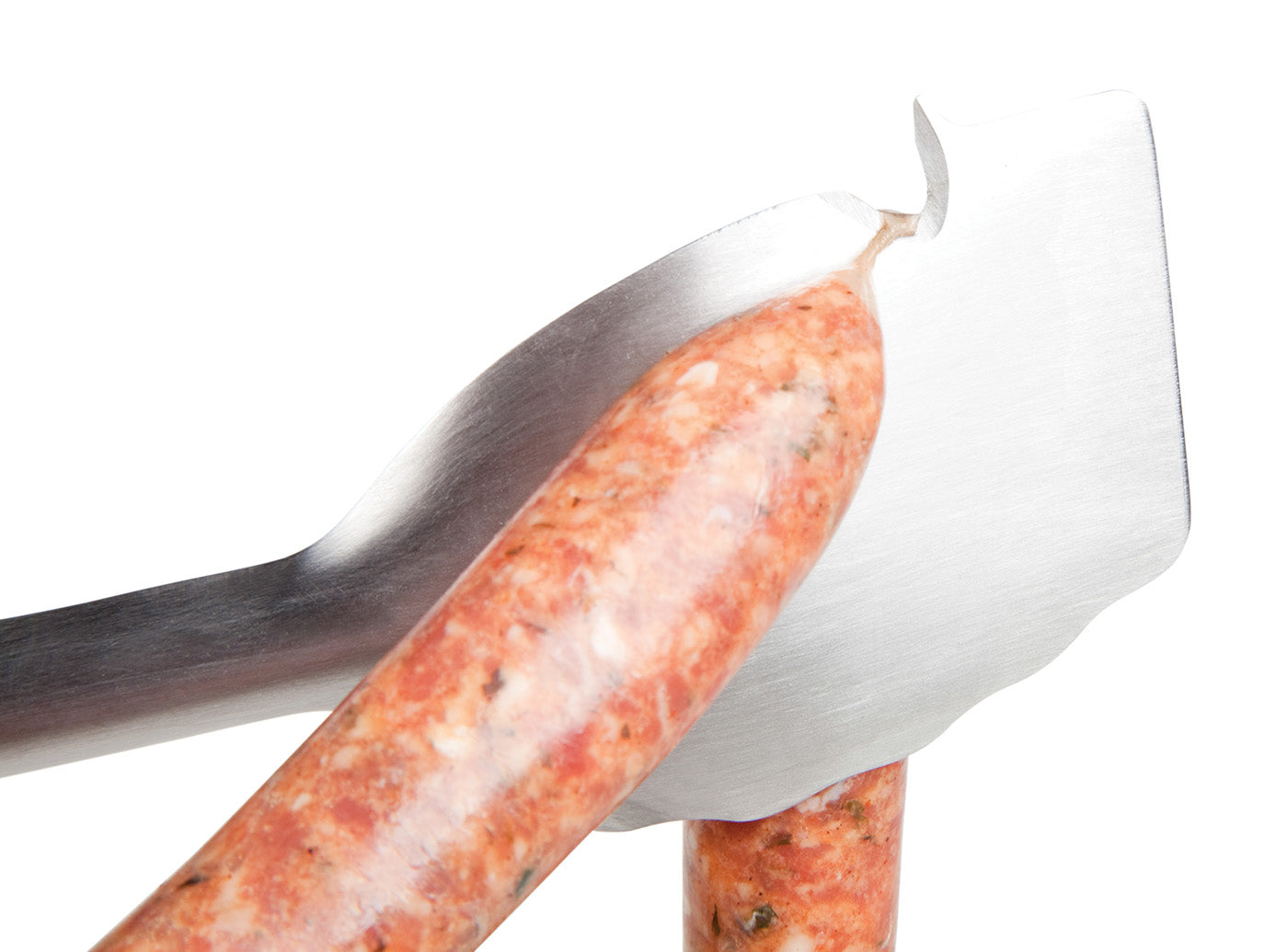 Dreamfarm BBQ Clongs Sit Up Click Lock Tongs, 15-Inch, Stainless Steel