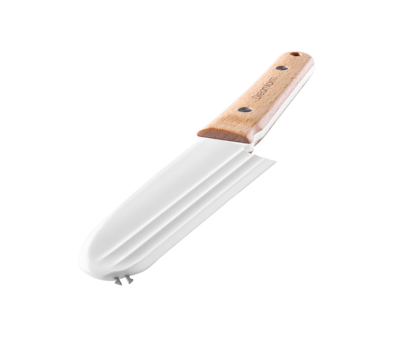 Dreamfarm Knibble Non-Stick Cheese Knife with Stainless Steel Forks, Wood