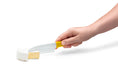Dreamfarm Knibble Non-Stick Cheese Knife with Stainless Steel Forks, Yellow