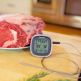 Escali DHR1-B Touch Screen Stainless Steel Probe Thermometer and Timer, Black