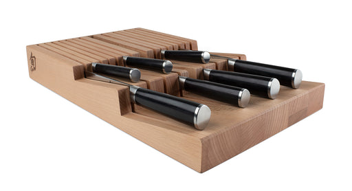 Shun 15 Slot In-Drawer Bamboo Knife Tray