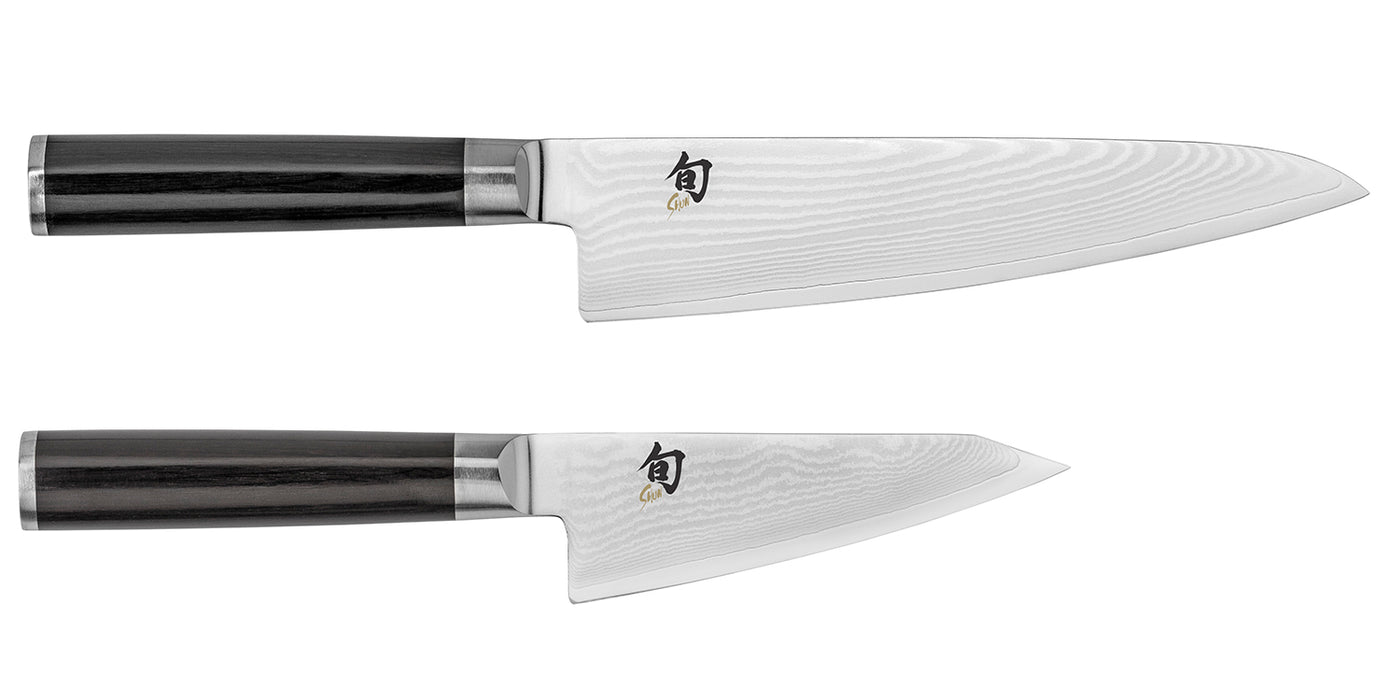 Shun Classic 2 Piece Asian Knife Set, 7-Inch Chef's Knife, 4.5-Inch Prep Knife