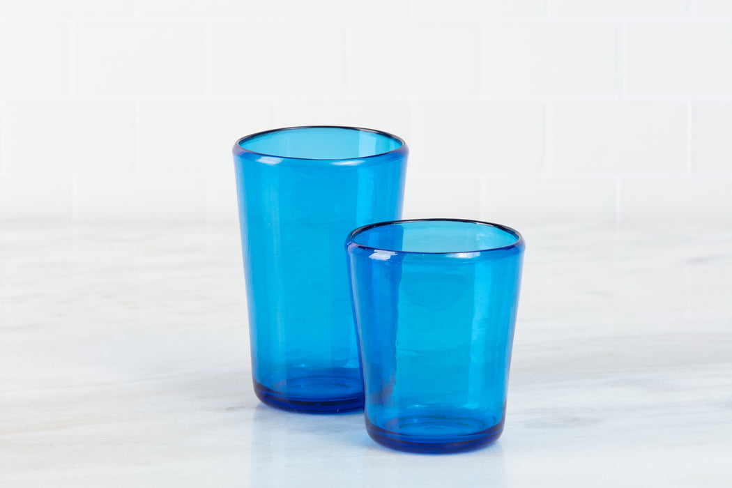 Fortessa Veranda Copolyester 19 Ounce Highball Outdoor Drinkware, Set of 12, Blue