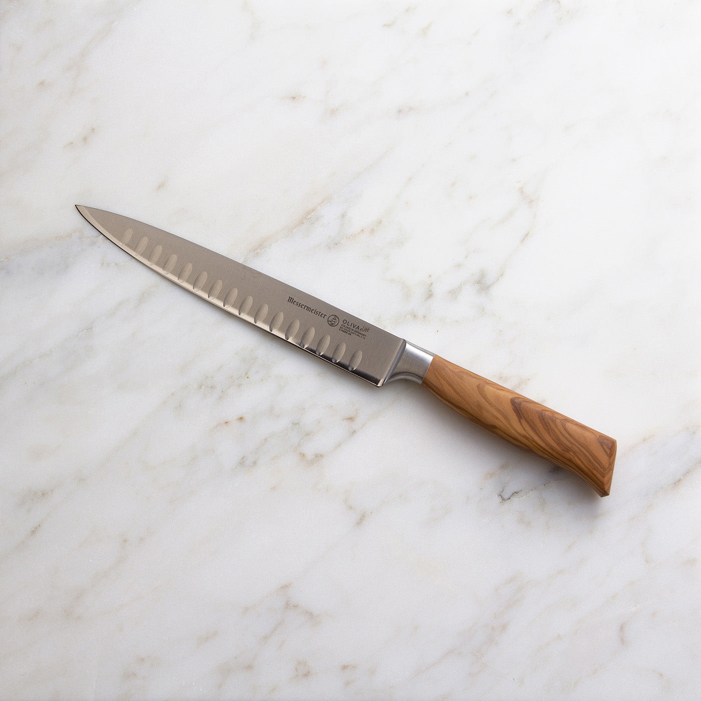 Messermeister Oliva Elite 8-Inch Kullenschliff Carving Knife