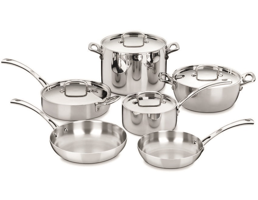 Cuisinart French Classic 10 Piece Cookware Set, Stainless Steel