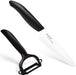 Kyocera Revolution Series 4-1/2-Inch Utility Knife and Y-Peeler Gift Set, Black