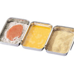 Kuchenprofi 3 Piece No Mess Breading Pan Set, Stainless Steel