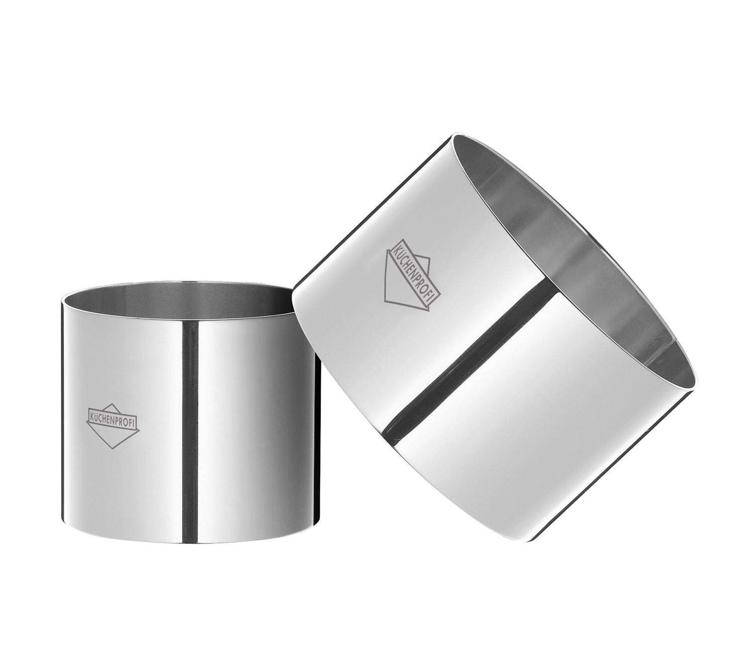 Kuchenprofi Cooking Ring Molds, 4 Piece Set, 2.5-Inch & 3-Inch, Stainless