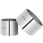 Kuchenprofi Cooking Ring Molds, 4 Piece Set, 2.5-Inch & 3-Inch, Stainless