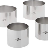 Kuchenprofi Cooking Ring Molds, 4 Piece Set, 2.5-Inch & 3-Inch, Stainless