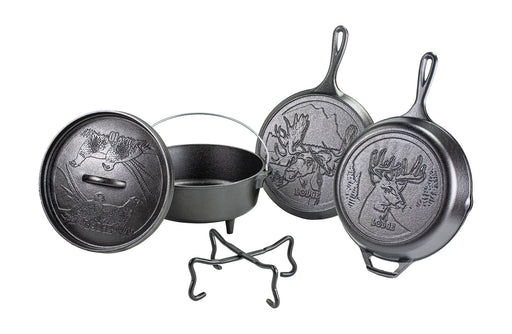 Lodge Cast Iron Wildlife Series 5 Piece Cookware Set