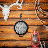 Lodge Yellowstone 10.25 Inch Seasoned Cast Iron Authentic Y Skillet