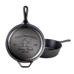 Lodge Yellowstone 3.2 Quart Cast Iron Bucking Bronco Combo Cooker, 10.25 Inch Diameter