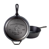 Lodge Yellowstone 3.2 Quart Cast Iron Bucking Bronco Combo Cooker, 10.25 Inch Diameter