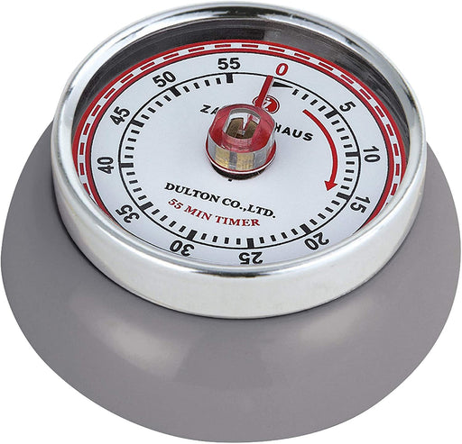 Zassenhaus Magnetic Retro 60 Minute Kitchen Timer, 2.75-Inch
