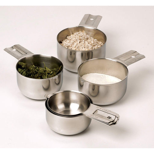 RSVP Endurance 18/8 Stainless Steel Nesting Measuring Cups, set of 6