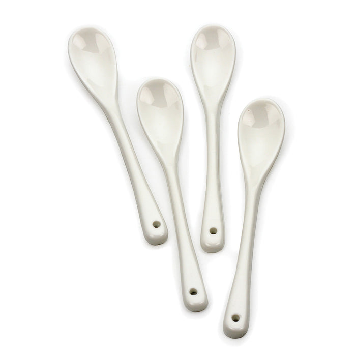 RSVP Porcelain Egg Spoons, Set of 4