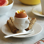 RSVP Porcelain Egg Cups & Spoons Set of 4