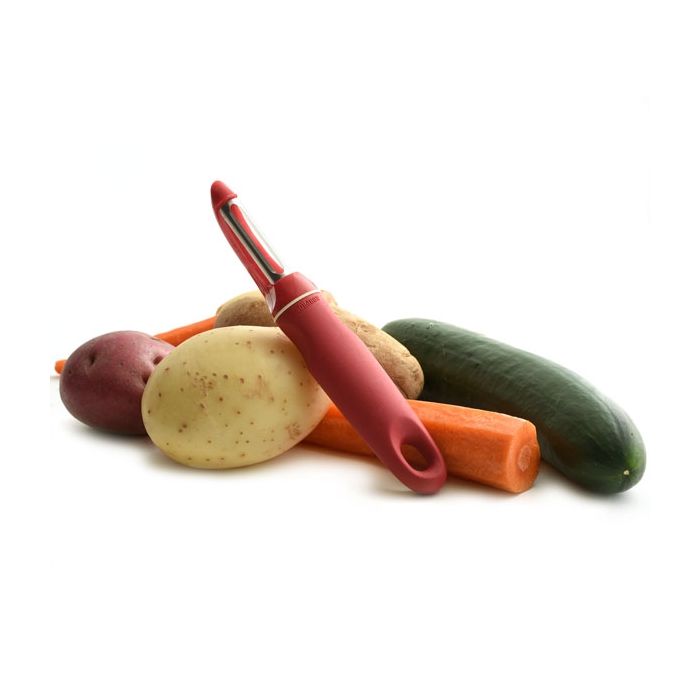 Norpro Grip-EZ Vegetable Peeler, 7.25-Inch, Red