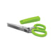 Norpro Multi Blade Herb Shears with Storage Sheath, Stainless Steel, Green