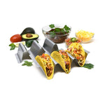 Norpro Stainless Steel Taco Rack, Holds 3 Tacos Each, Set of 2