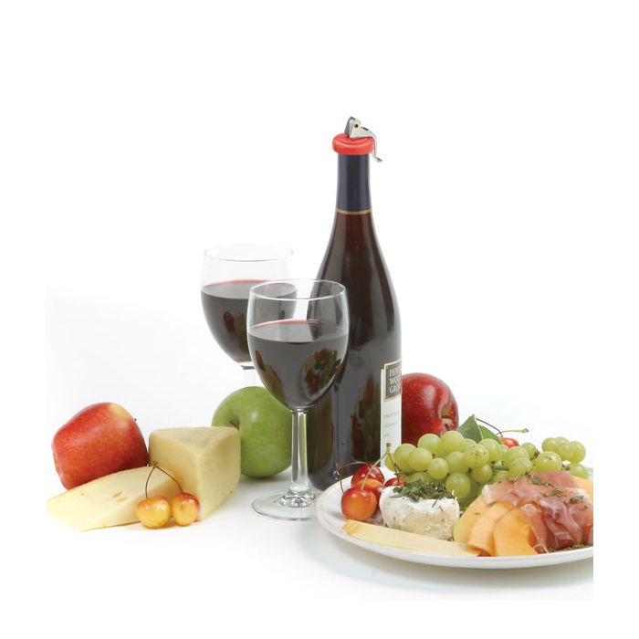 Norpro 3 Piece Air Tight Bottle Stopper Set for Wine and Liquor Bottles