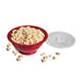 Norpro Microwave Popcorn Popper with Lid, 10.5-Inch, Red