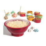 Norpro Microwave Popcorn Popper with Lid, 10.5-Inch, Red