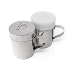 Norpro Stainless Steel Salt and Pepper Shaker Set with Covers